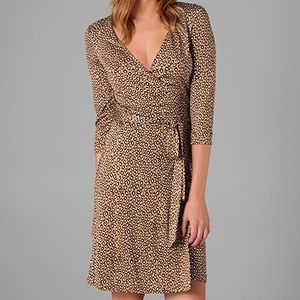 DVF Leopard Print - New Julian Wrap Dress
